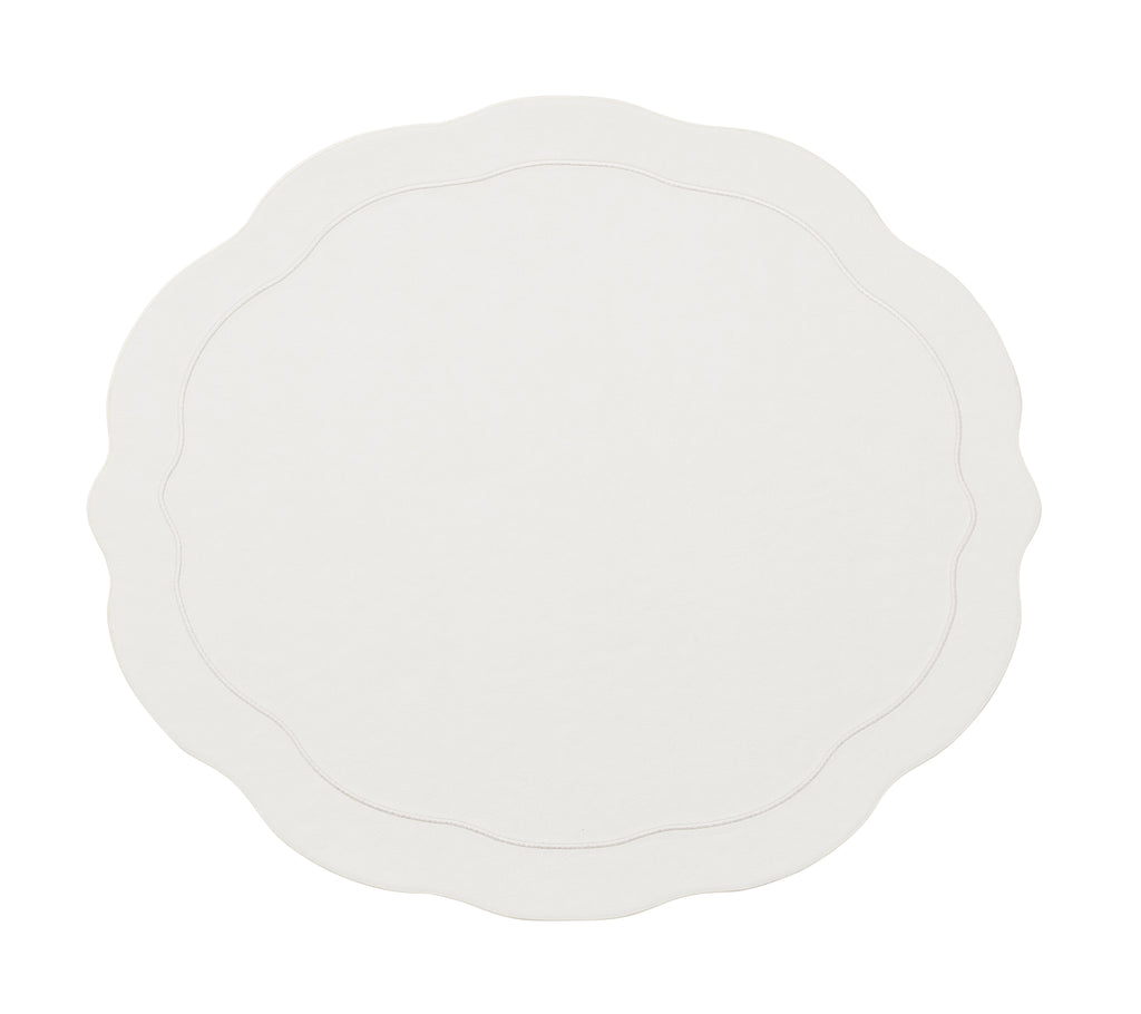 Tailored Placemats in White, Set of 4