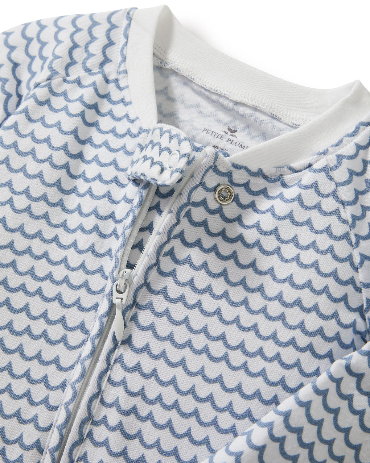 Baby’s Pima Peekaboo Romper in La Mer