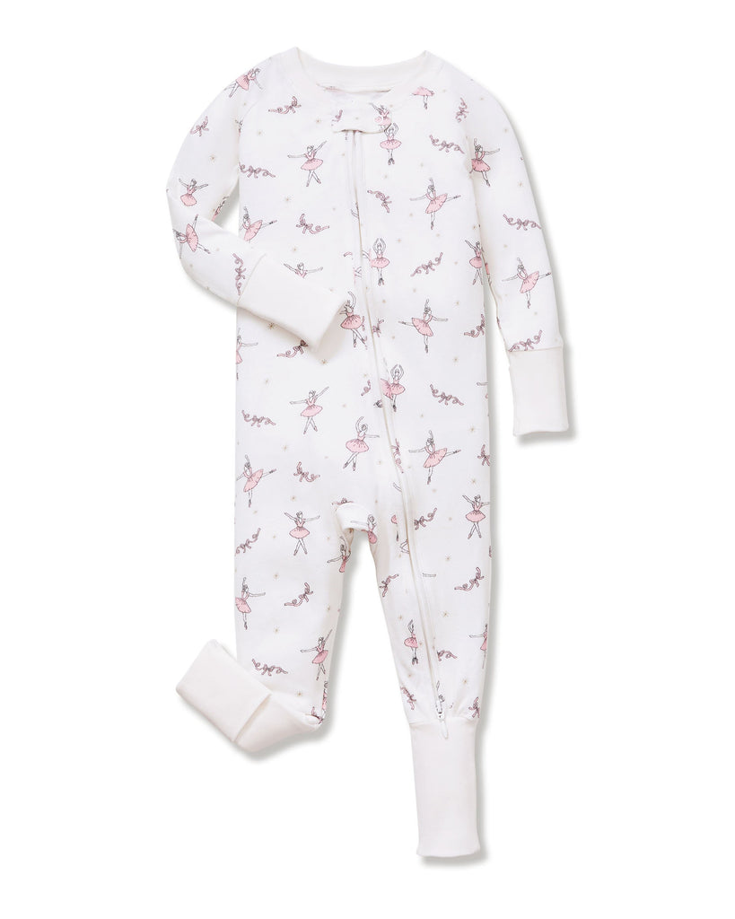 Baby’s Pima Peekaboo Romper in Sugar Plum Fairy