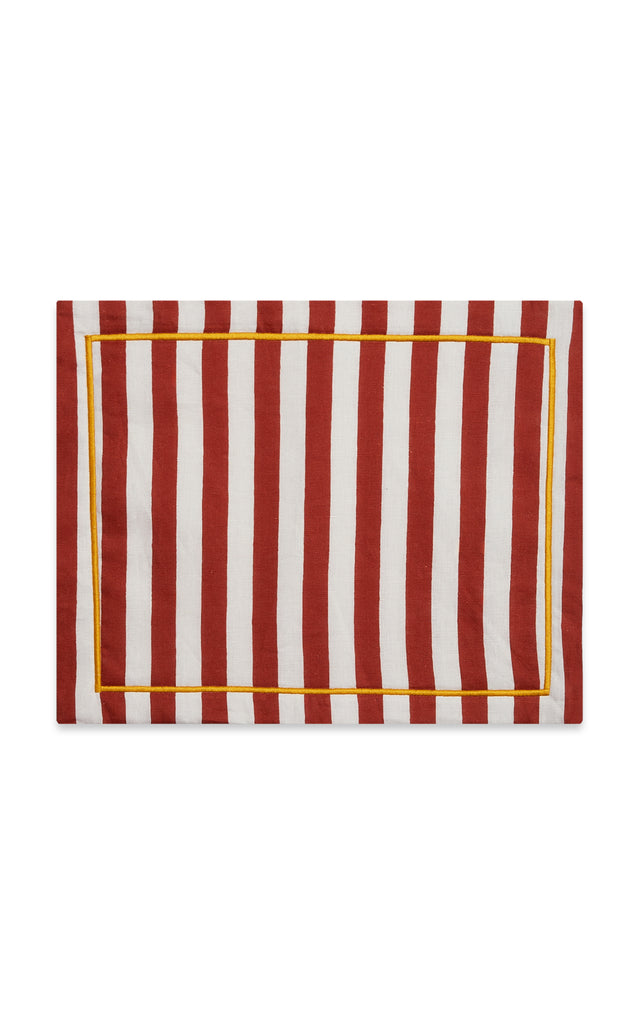 Placemat in Riviera Mattone, Set of 2