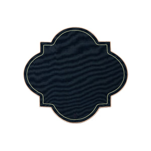 Medallion Placemats in Solid Navy, Set of 2