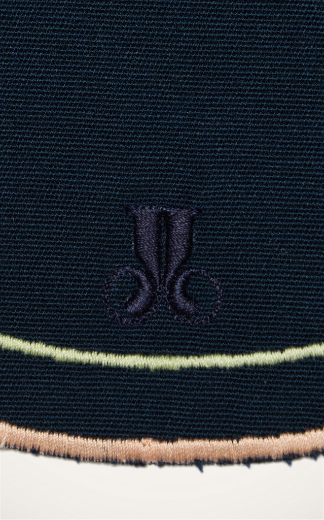 Medallion Placemats in Solid Navy, Set of 2