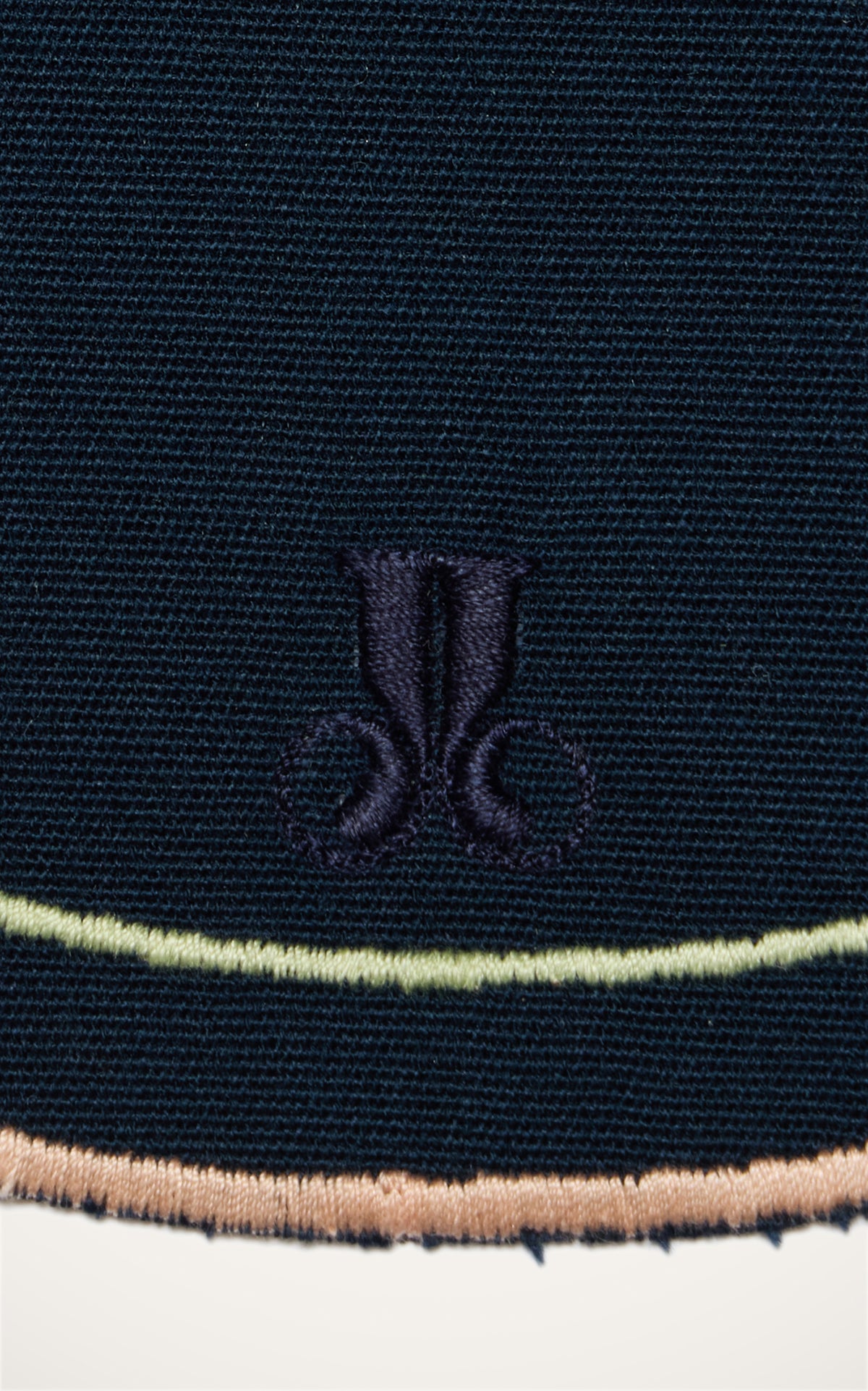 Medallion Placemats in Solid Navy, Set of 2