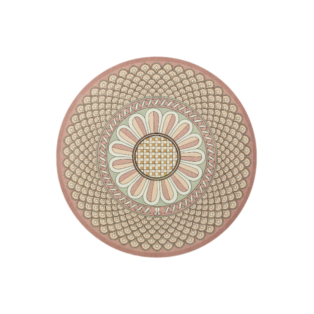 Disk Placemats in Napoli Dusty Pink, Set Of 2