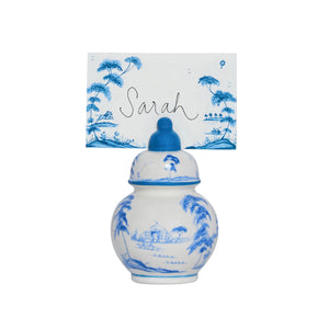 Country Estate Place Card, Set of 12 in Delft Blue
