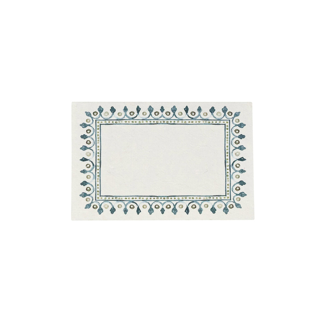 Villa Seville Place Card, Set of 12 in Chambray