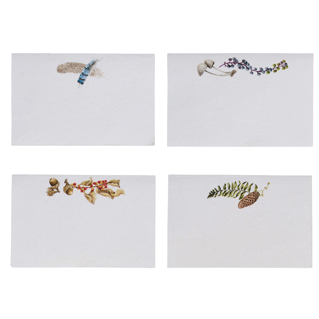 Forest Walk Place Card Assorted in Multi, Set of 12