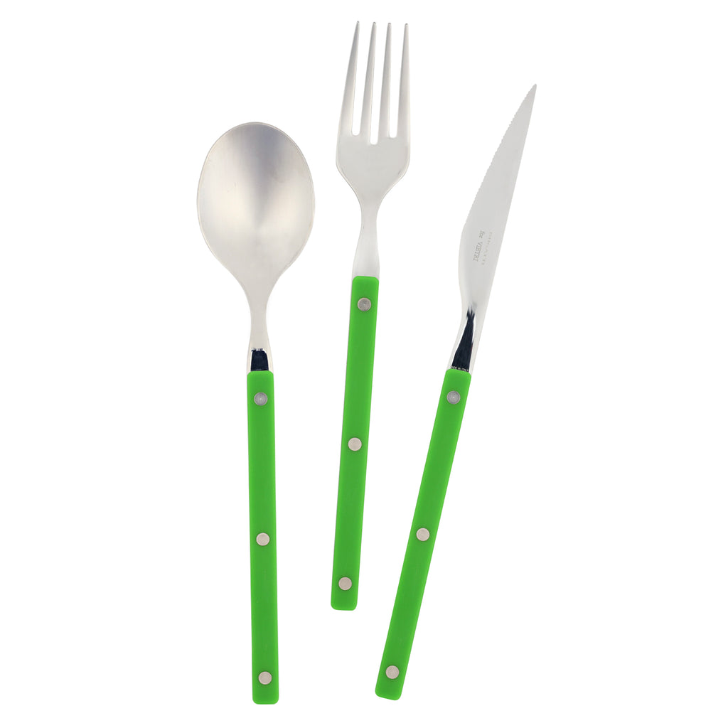 Pastello Three-Piece Place Setting in Green