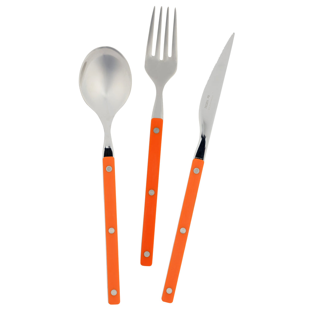 Pastello Three-Piece Place Setting in Orange