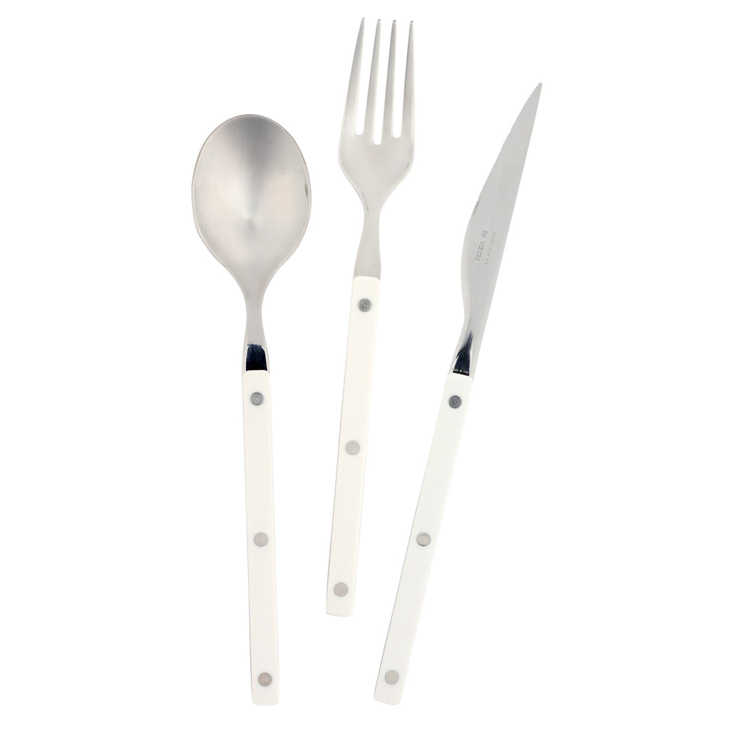 Pastello Three-Piece Place Setting in White