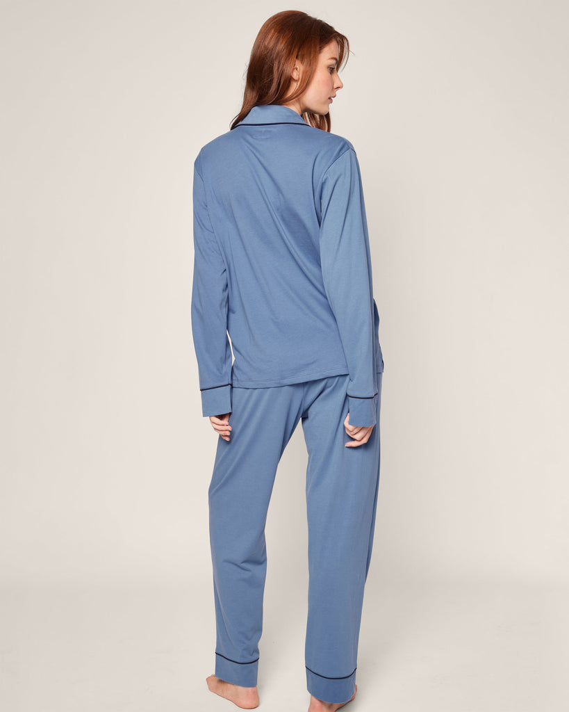 Women’s Pima Pajama Set in Mystique Blue