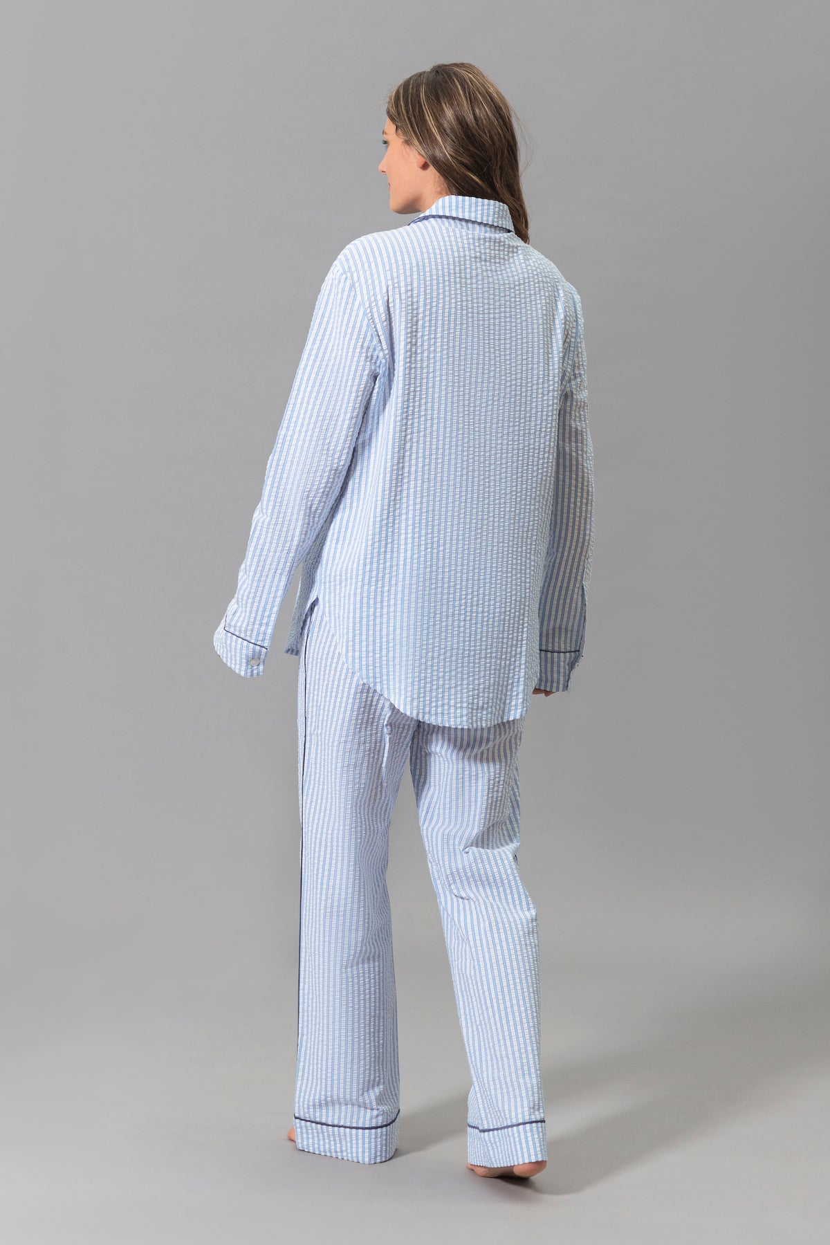 Matteo Pajama Set in Azure