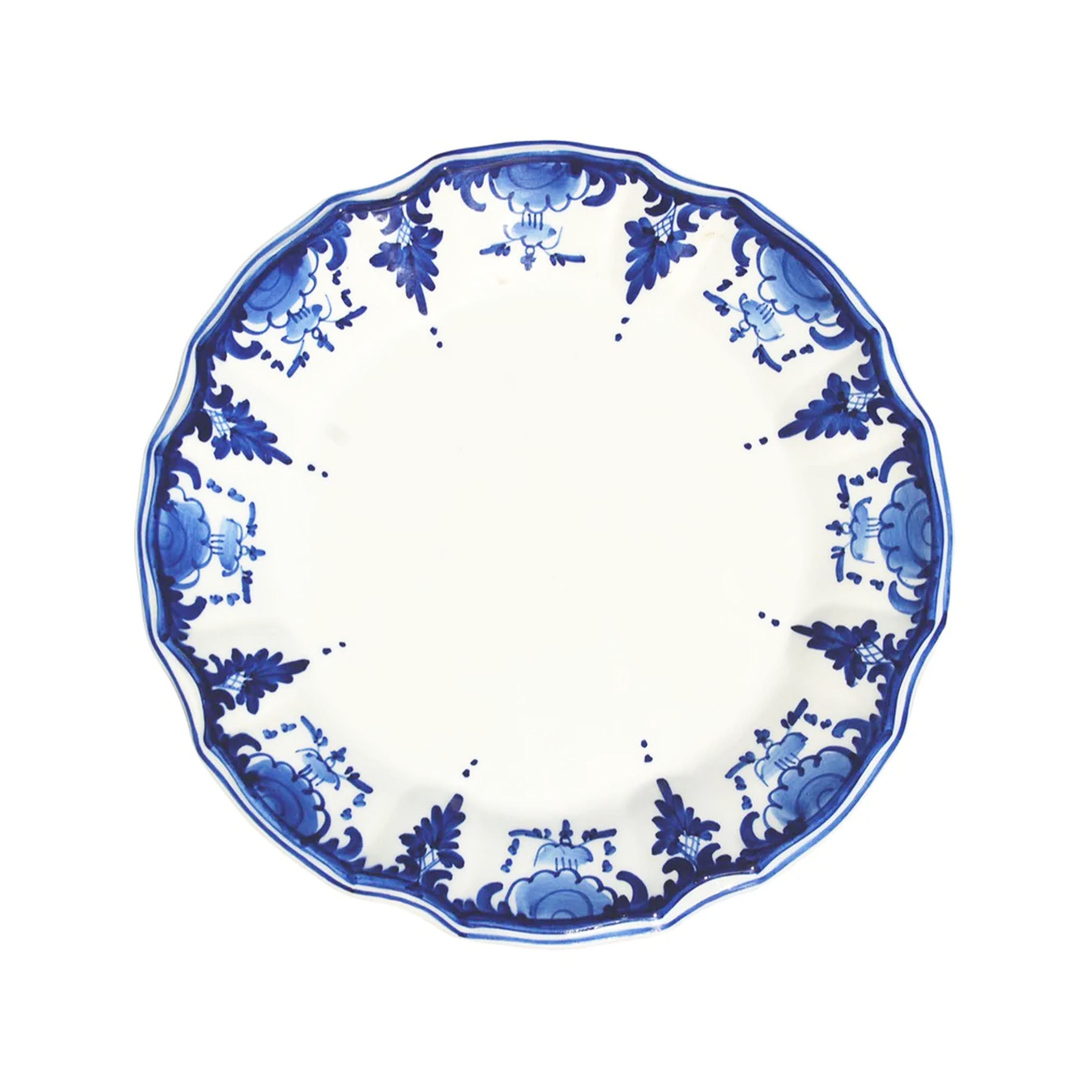 Palmetta Dessert Plates in Blue, Set of 6