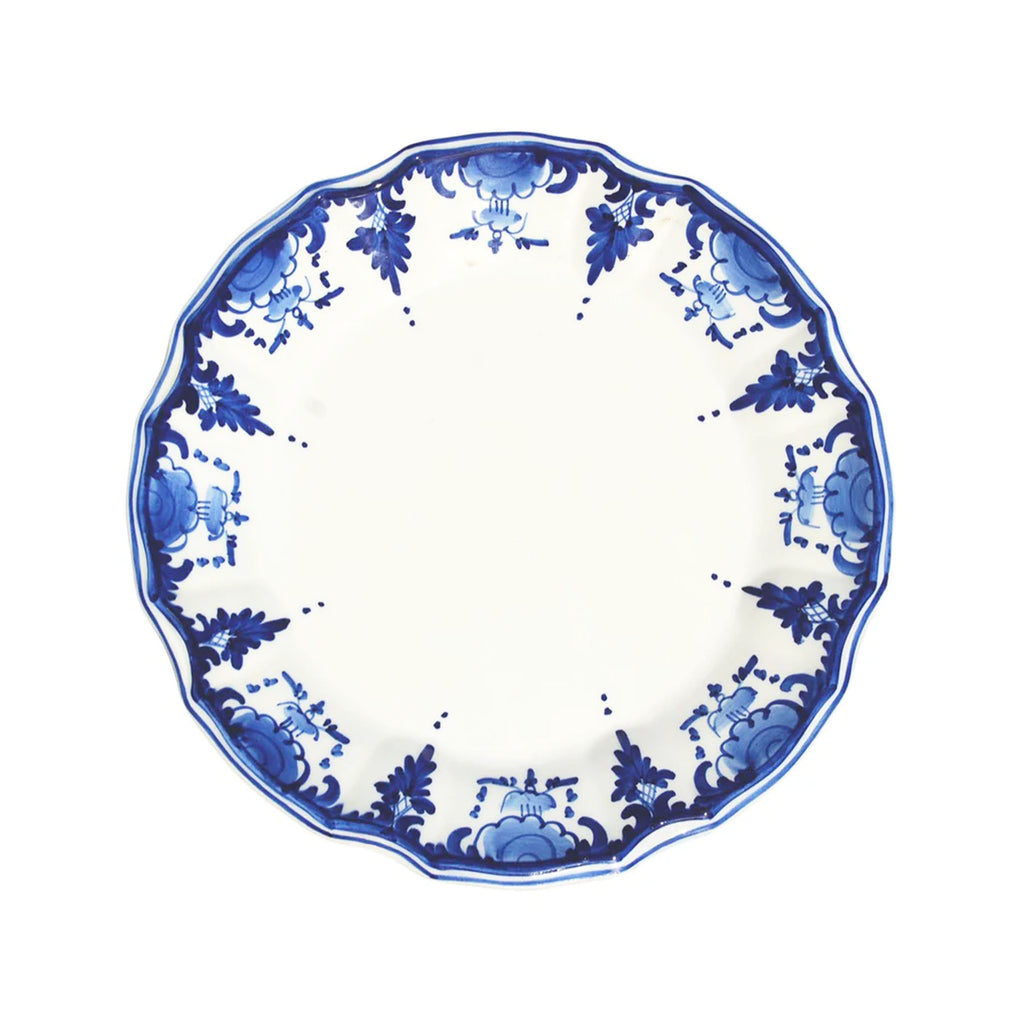 Palmetta Dessert Plates in Blue, Set of 6