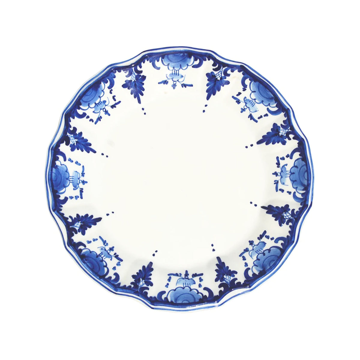 Palmetta Dessert Plates in Blue, Set of 6