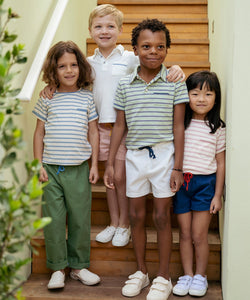 Parker Polo in Blue Piping