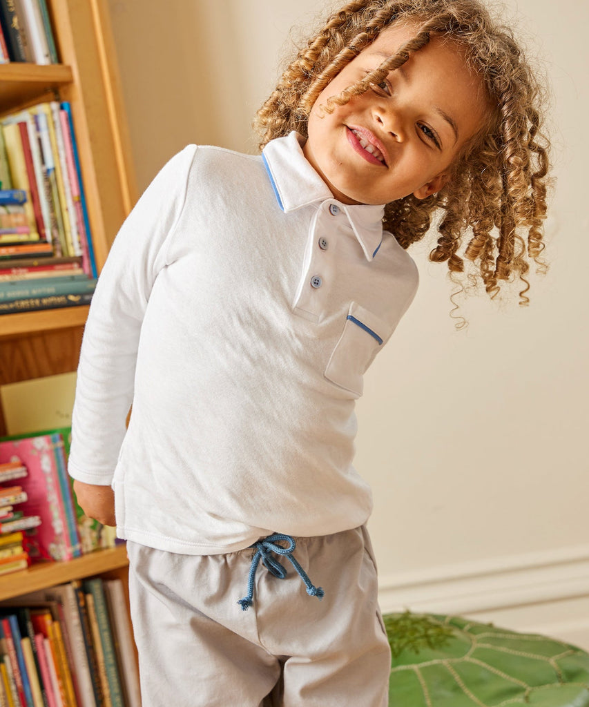 Parker Polo in Blue Piping