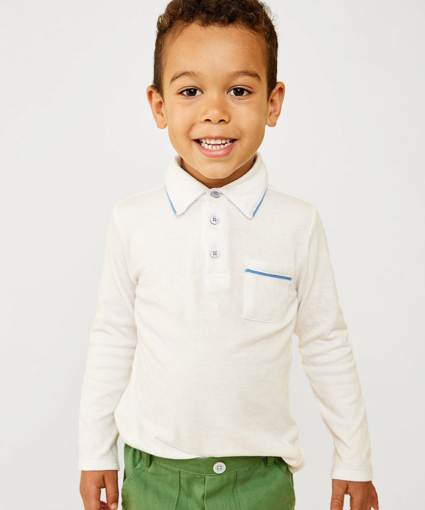 Parker Polo in Blue Piping