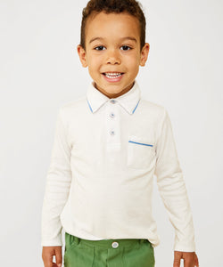 Parker Polo in Blue Piping