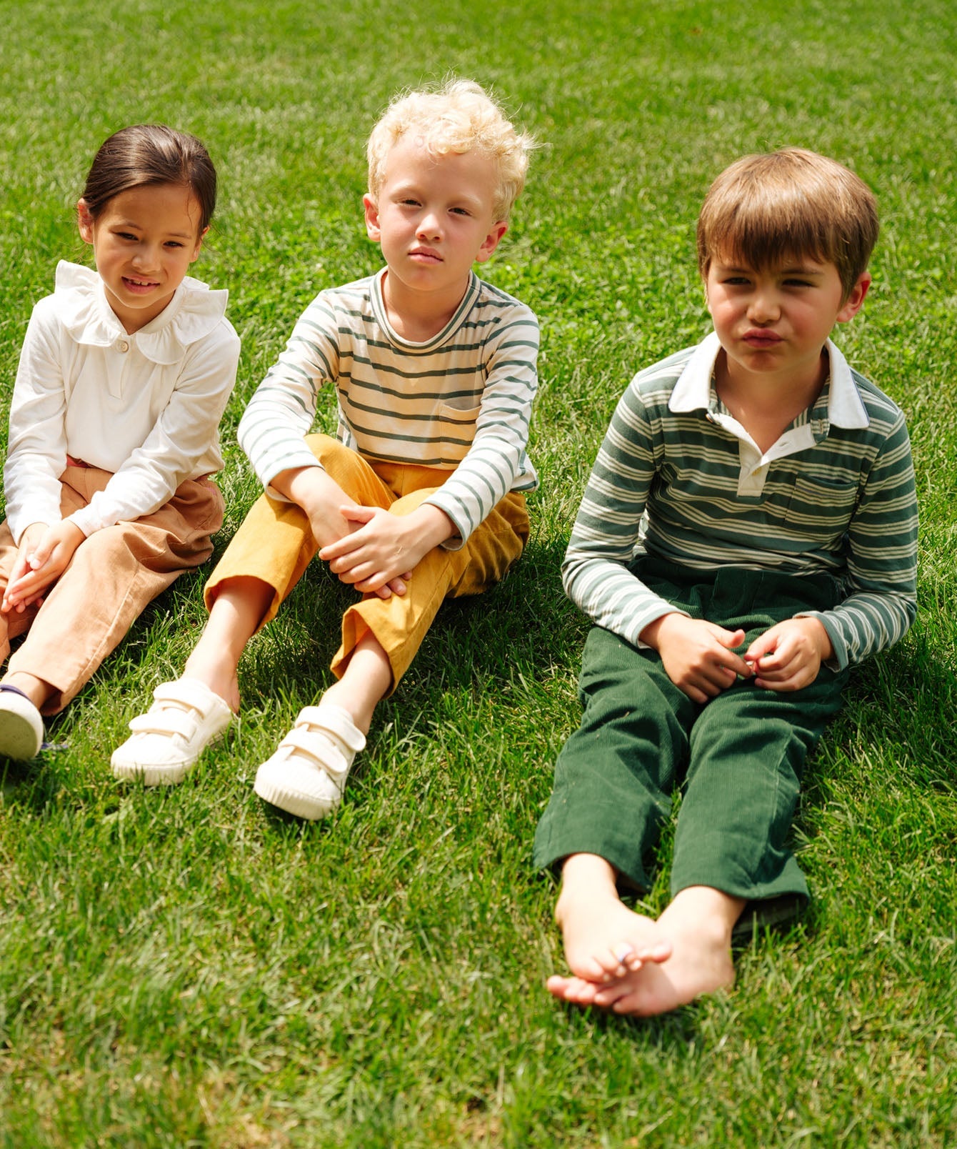 Parker Polo in Pine Twin Stripe