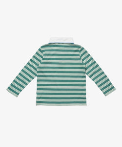 Parker Polo in Pine Twin Stripe