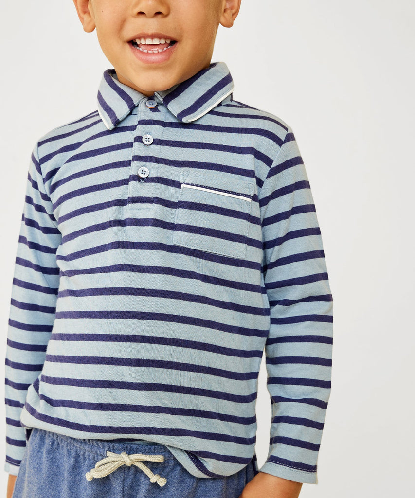 Parker Polo in Sky Stripe