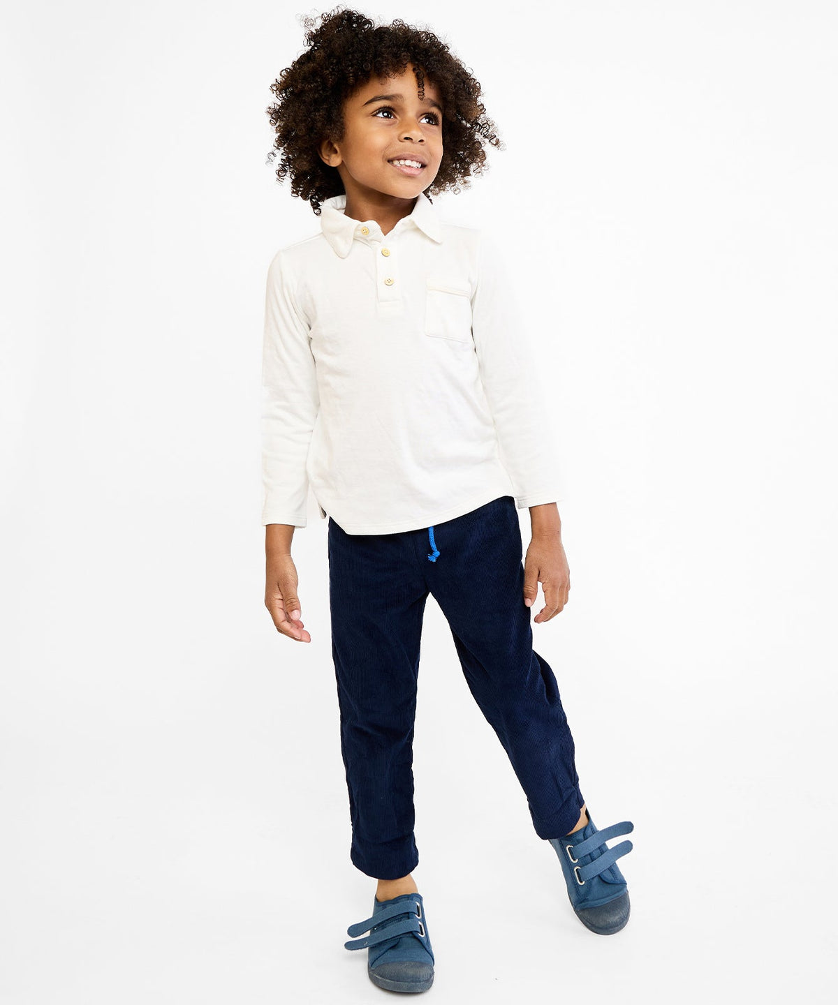 Parker Polo in Vanilla Piping