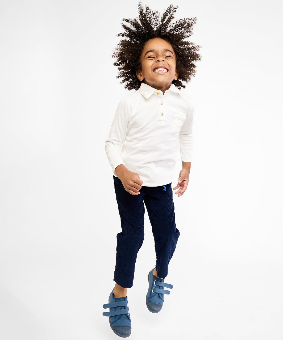 Parker Polo in Vanilla Piping