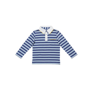 Parker Polo in Navy Twin Stripe