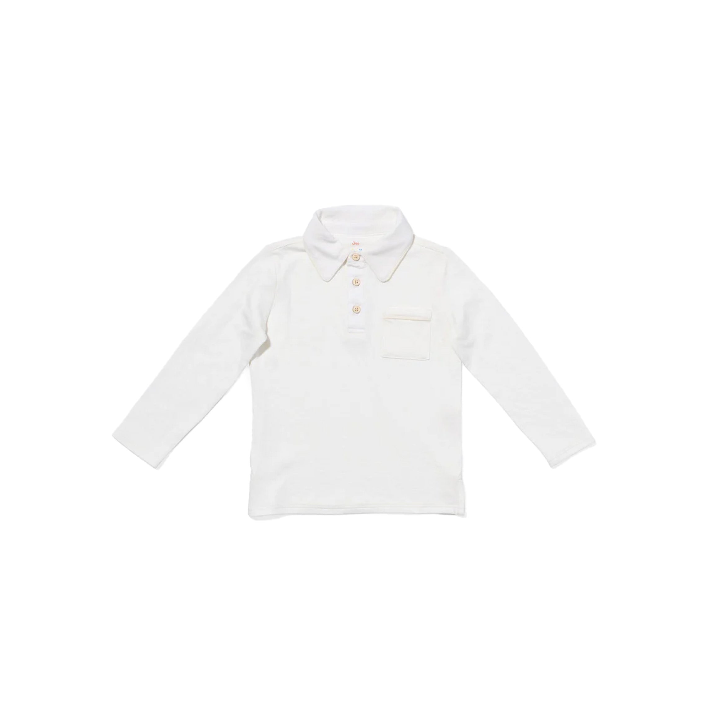 Parker Polo in Vanilla Piping