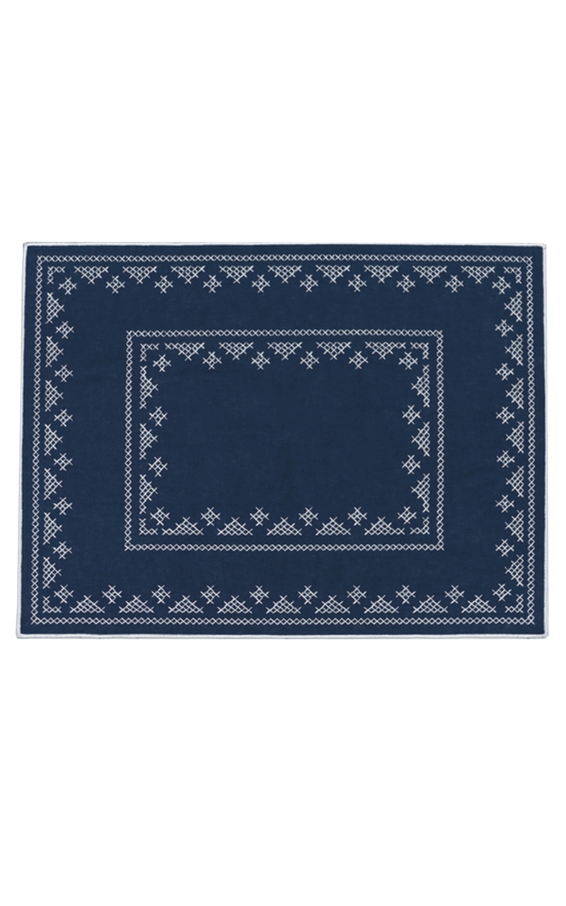 Pedralbes Placemats in Navy, Set of 4