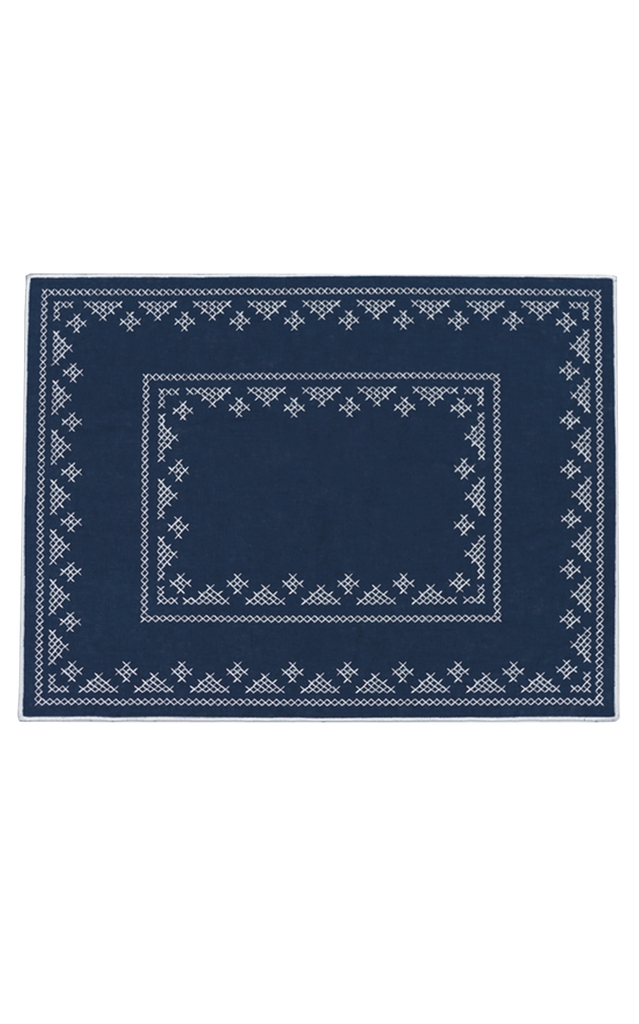 Pedralbes Placemats in Navy, Set of 4
