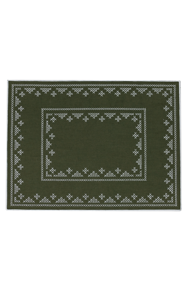 Pedralbes Placemats in Olive, Set of 4