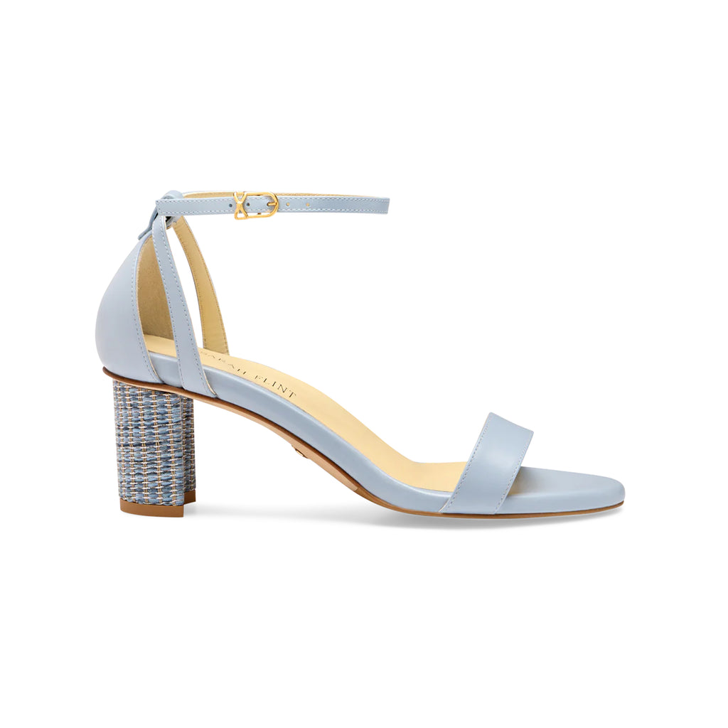 Perfect Block Sandal 60 in Dusty Blue Calf