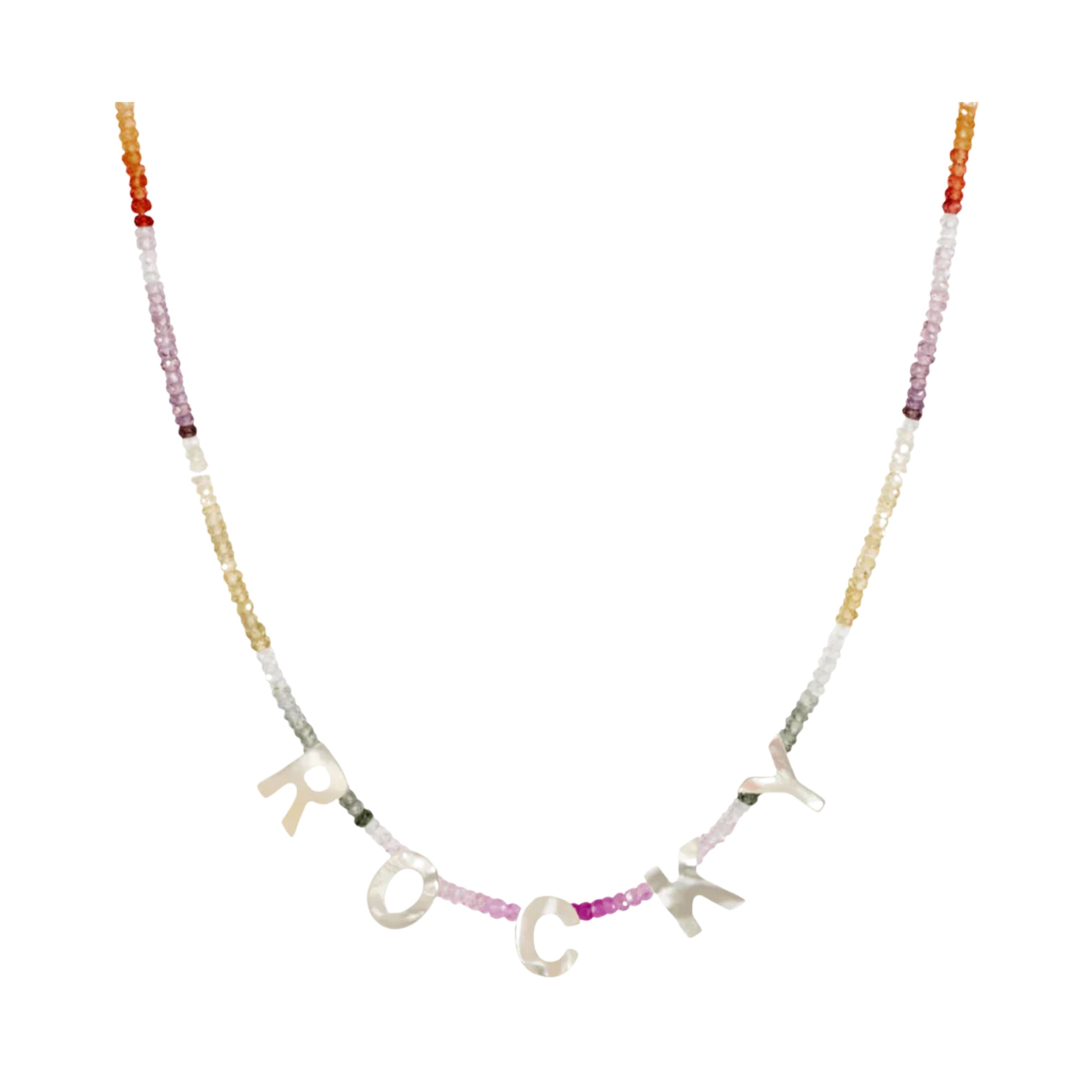 Personalized Mother of Pearl Letter Necklace