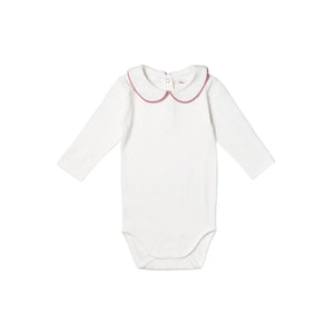 Peter Pan One-Piece in Rose Piping