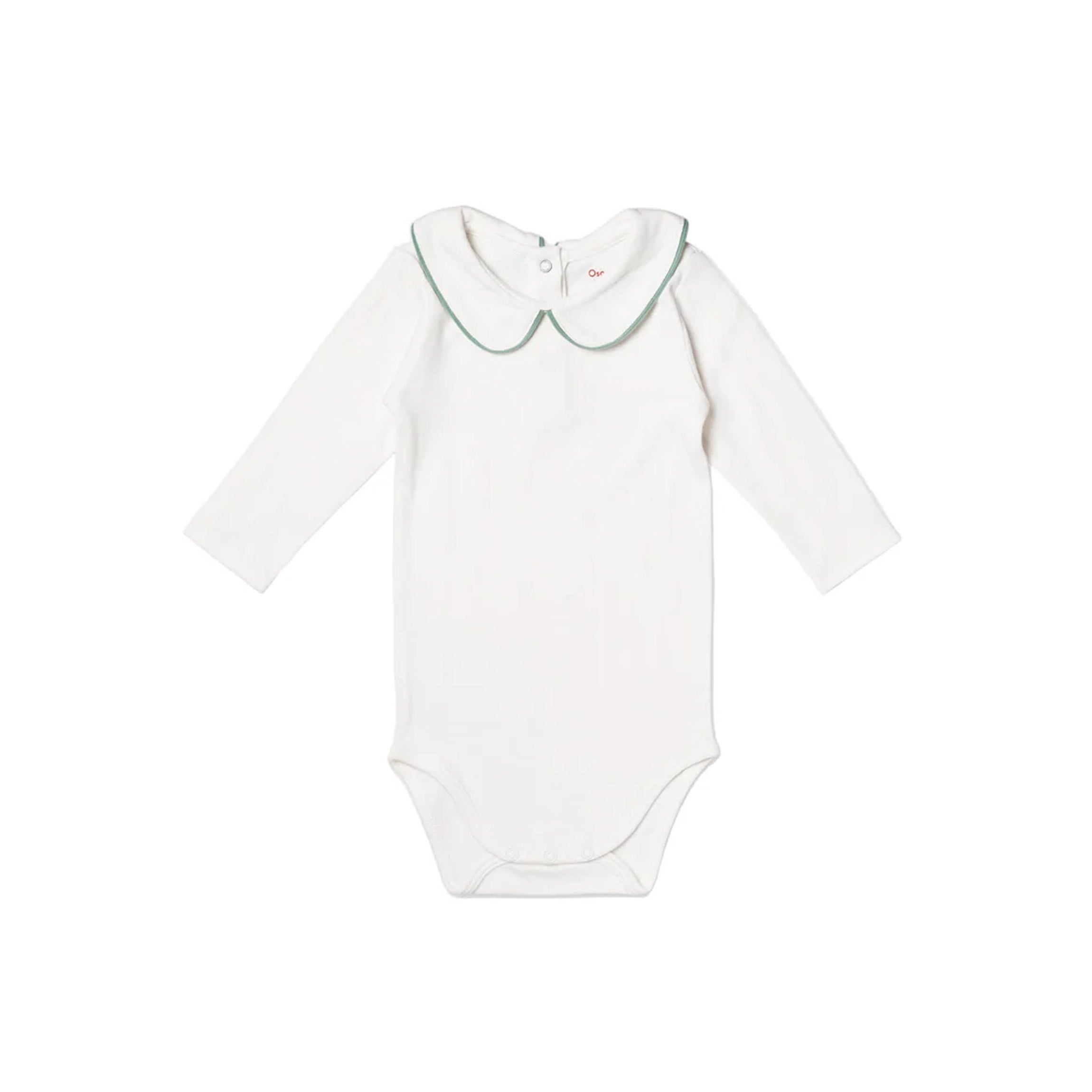 Peter Pan One-Piece in Seafoam Piping