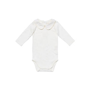 Peter Pan One-piece in Vanilla Piping