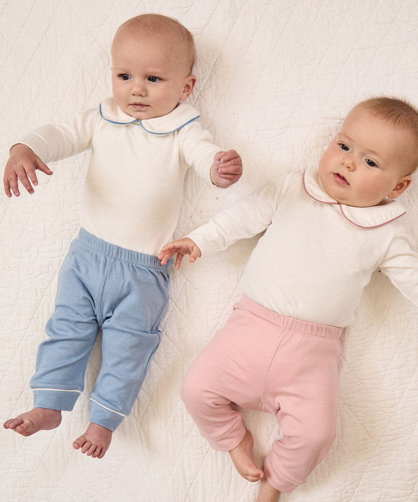 Peter Pan One-Piece in Rose Piping