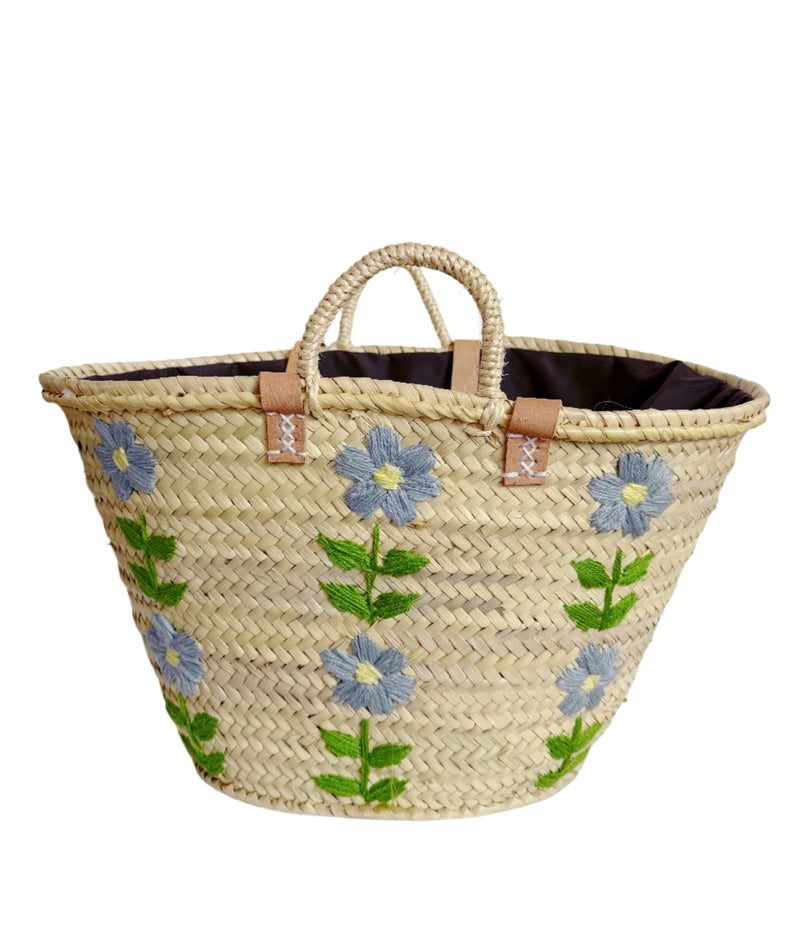 Blue Floral Tote