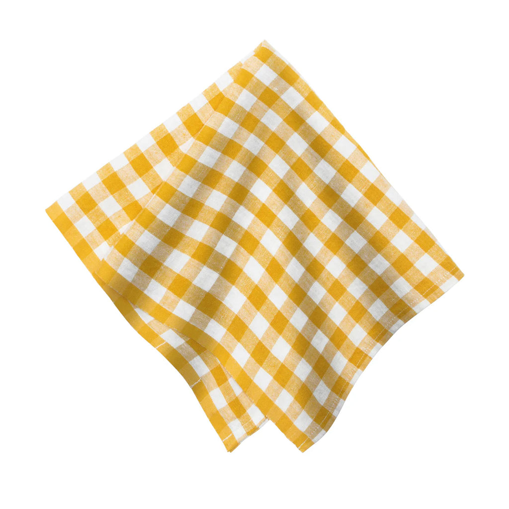 Picnic Napkin in Mustard, Set of 4