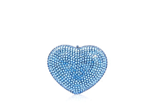 Heart Miniature Pillbox in Light Sapphire