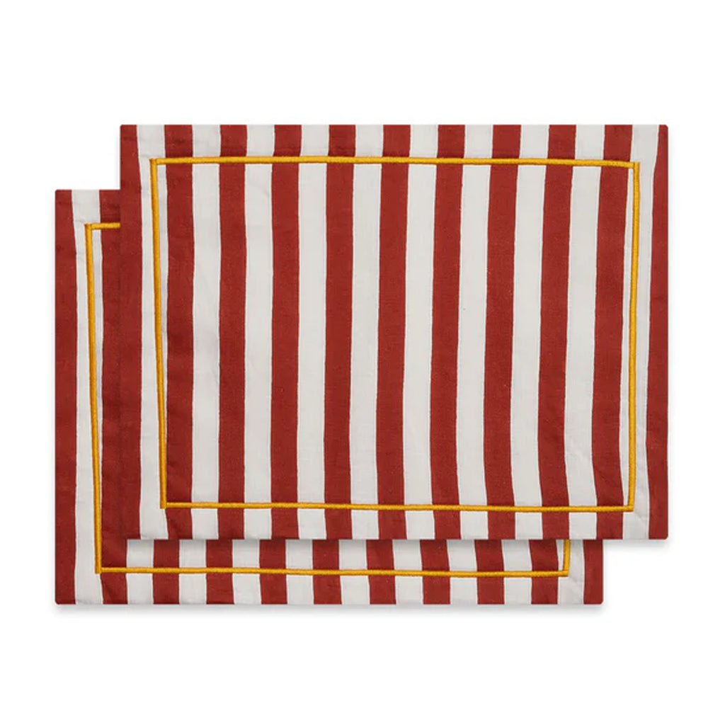 Placemat in Riviera Mattone, Set of 2