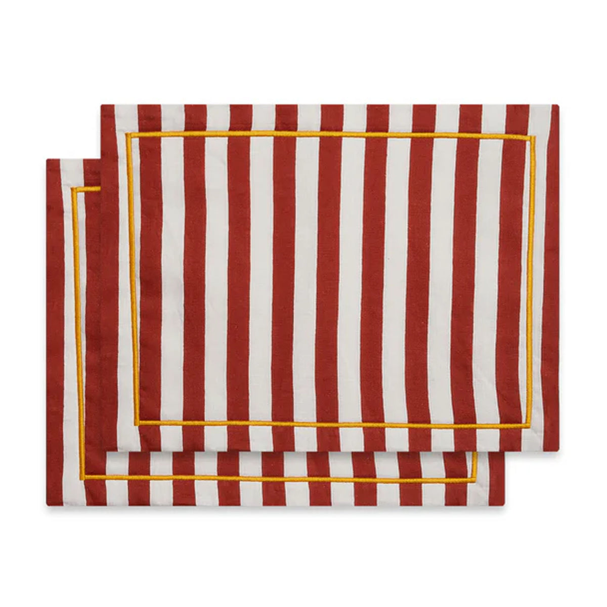 Placemat in Riviera Mattone, Set of 2