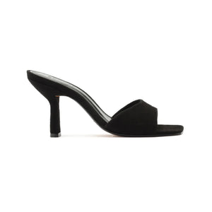Posseni Suede Sandal in Black
