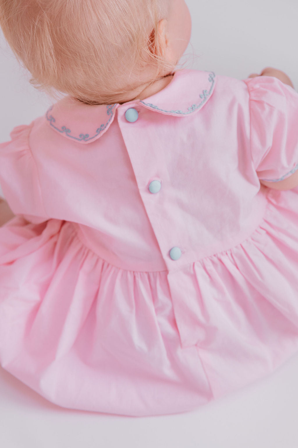 Charlotte Pink Smocked Romper
