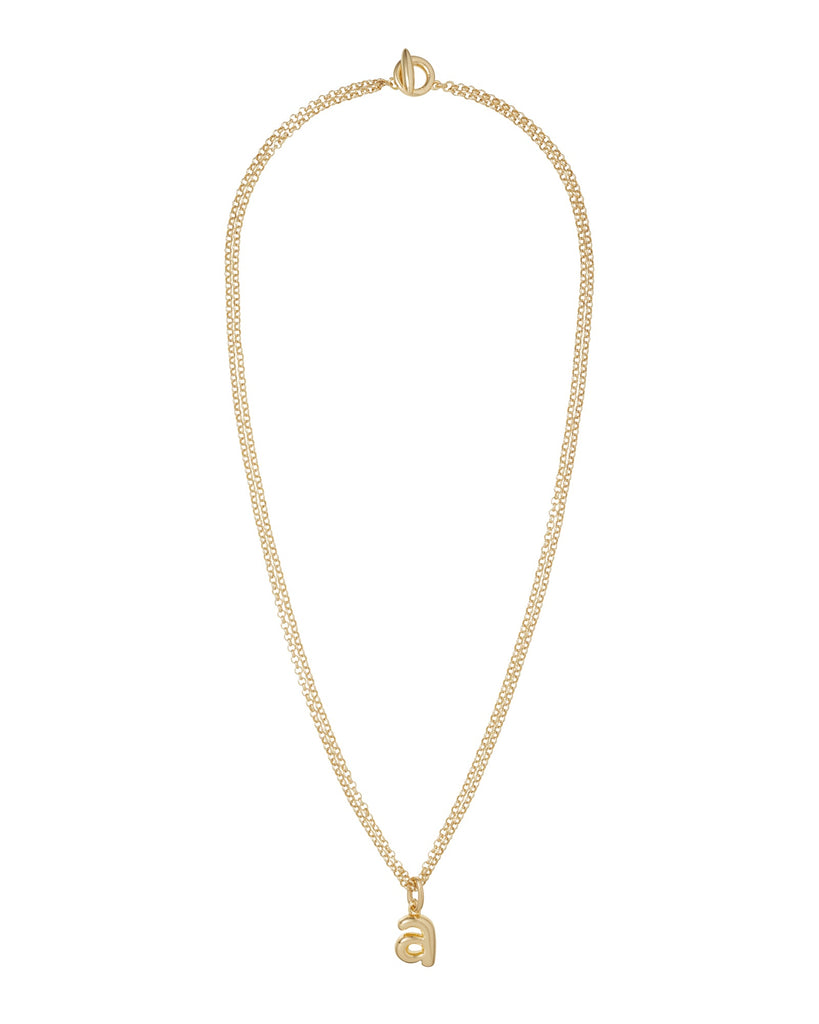 The Puffy Initial Necklace