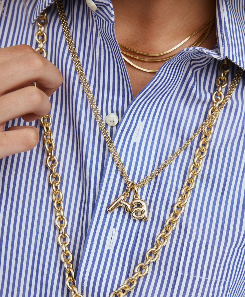 The Puffy Initial Charms