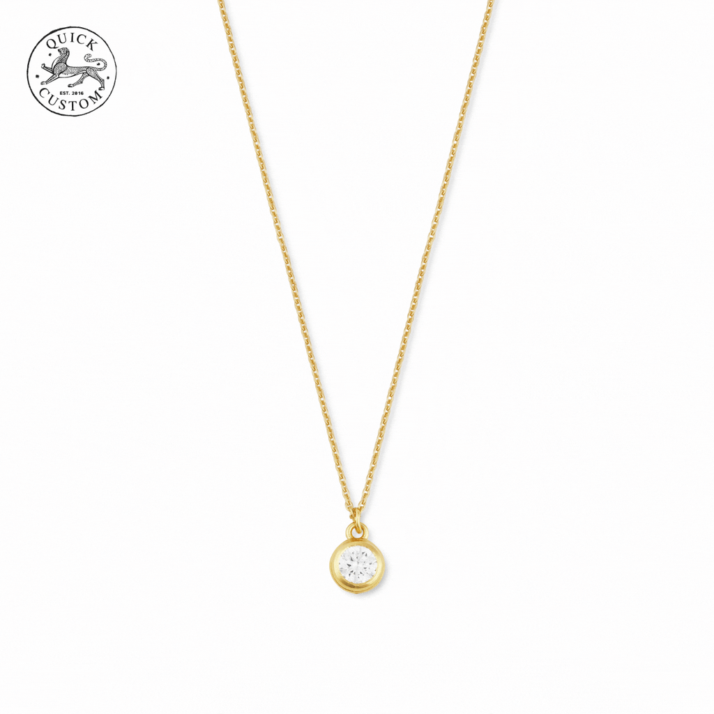 GIF showcasing all charm options for The Dainty Necklace