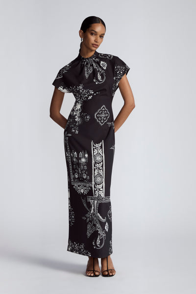 【50％OFF】 Crepe Stretch Printed Stella Moon The Over | Dress ワンピース